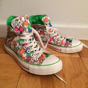 Neon Patterned Converse Sneakers
