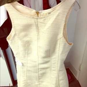 Lulus classy cream dress