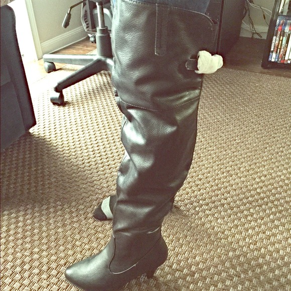 Bamboo over the knee boots