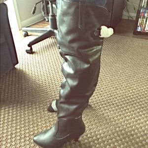 Bamboo over the knee boots