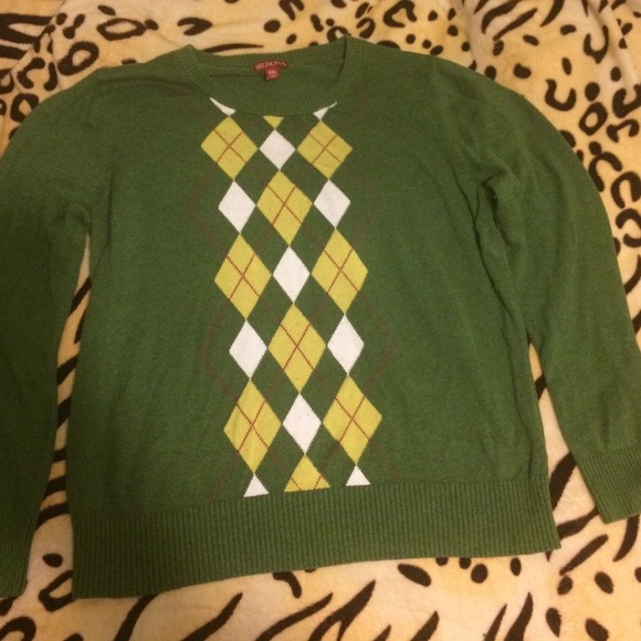 Merona XXL green sweater.
