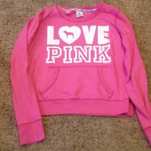 Pink Victoria's Secret sweatshirt