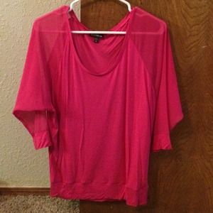 Quarter sleeve pink express shirt