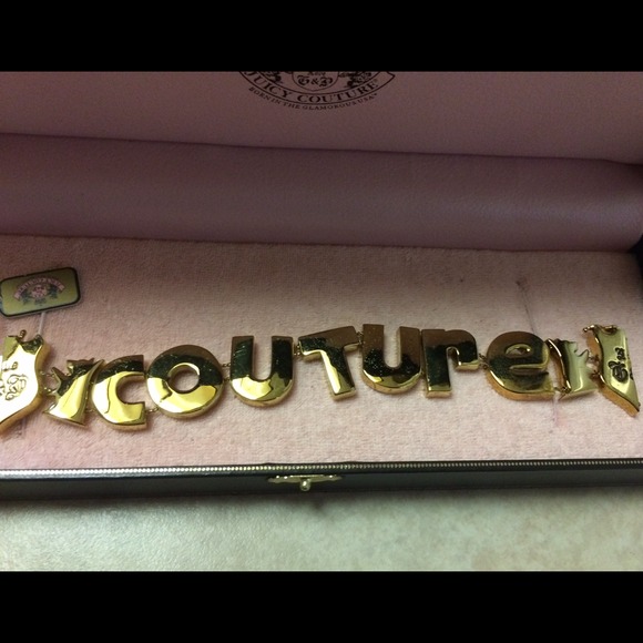 Juicy couture gold plated bracelet