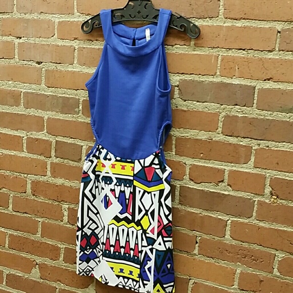 Aztec cutout Dress