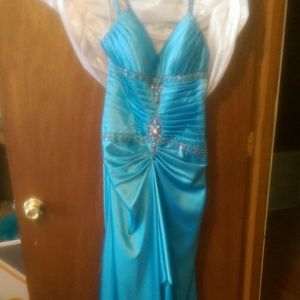 Blue prom dress