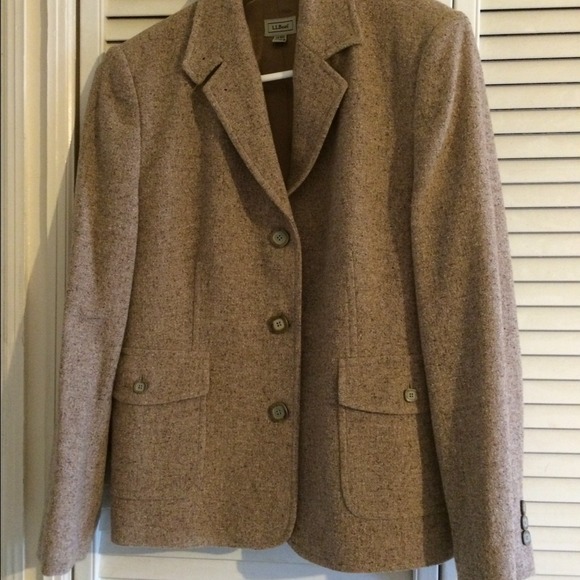 Large regular tan color  LL bean Jacket