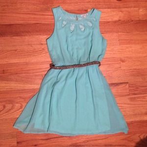 Blue dress with cut outs