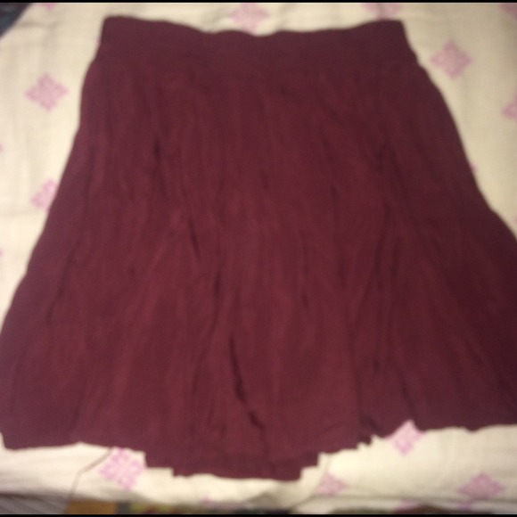 Brandy Melville burgundy luma skirt