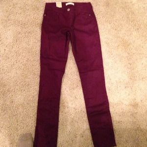 Purple skinny jean