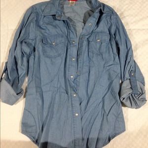 Chambray/denim top