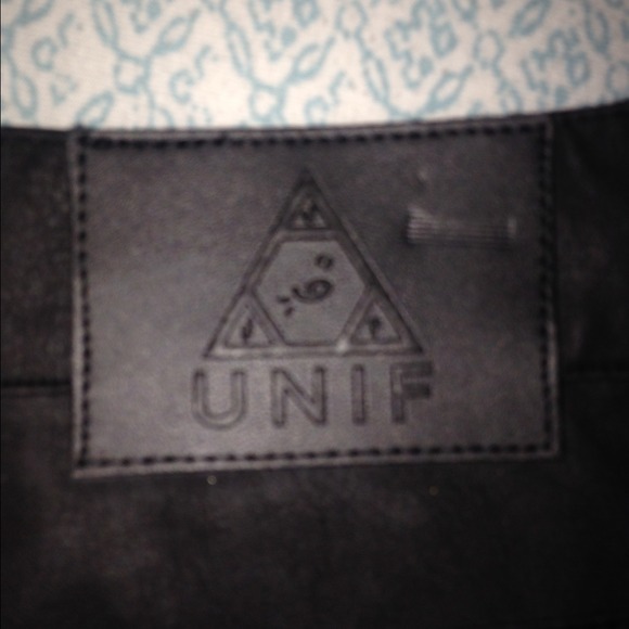 UNIF Leather high waisted shorts  NWOT