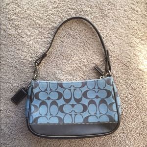 Coach signature mini purse in blue