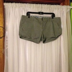 Gray Cotton Shorts