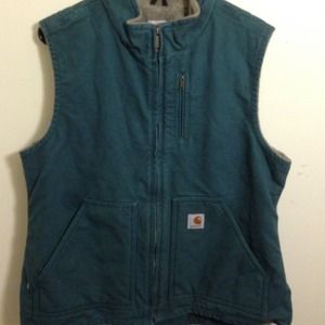 Green Carhartt vest