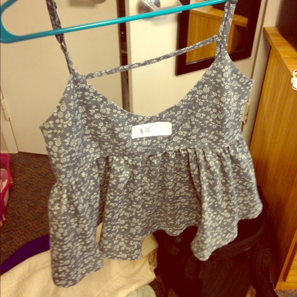 Tobi floral and Aztec backless tanks