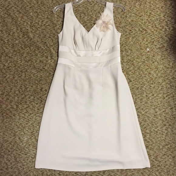 Amanda Smith 6 Petite Ivory Dress *cute for shower - Picture 1 of 4