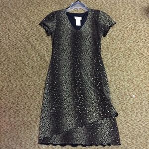 Dress Barn size 4 Leopard Shimmery Dress