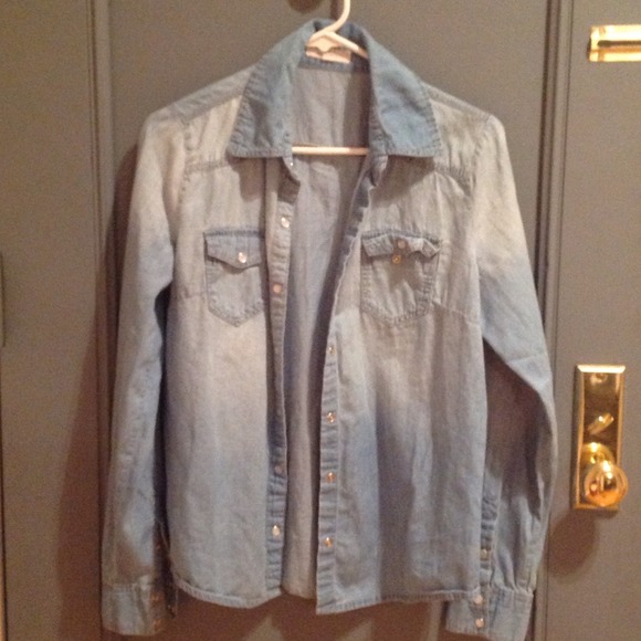 Chambray ombre shirt