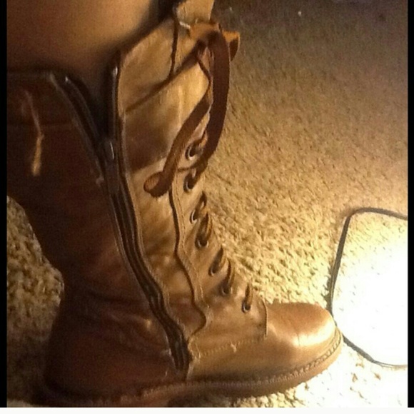 Tan Combat Boots