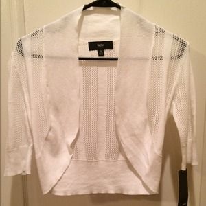 Mossimo Cropped white cardigan