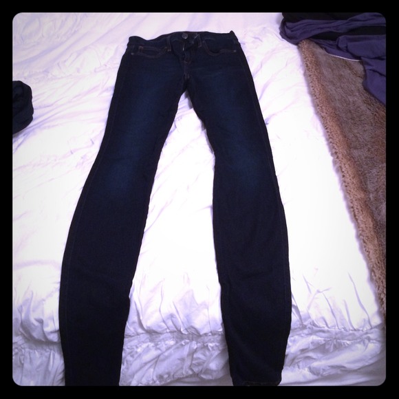 Joes extra skinny dark denim jeans size 25