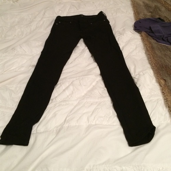 7 jeans. Stretchy legging type.