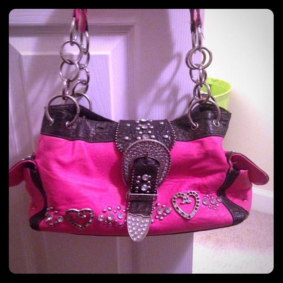 Pink rhinestone purse💖👛