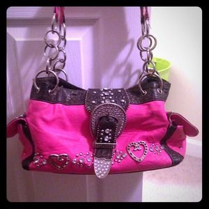 Pink rhinestone purse💖👛