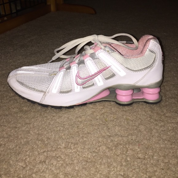Women's Nike Shox - pink and white