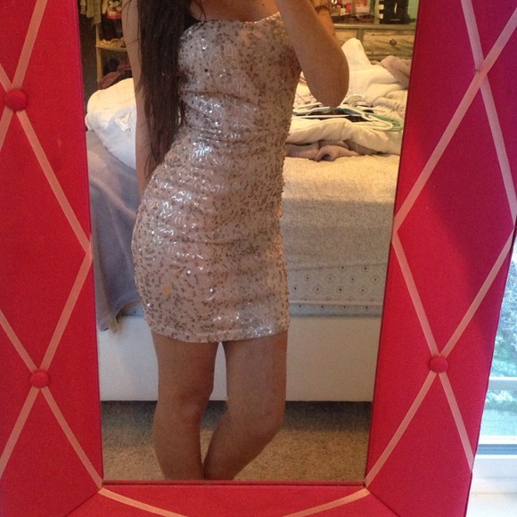 New Year's Eve strapless dress