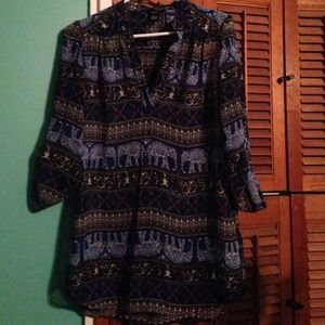 Blue Elephant Tunic