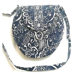 Vera Bradley Navy and White Purse