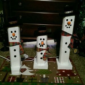 Handmade Snowmen SO ADORABLE