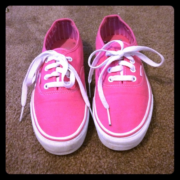 Womens pink vans shoes