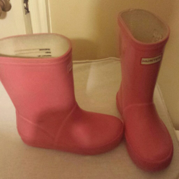 Toddler pink Hunter rain boots