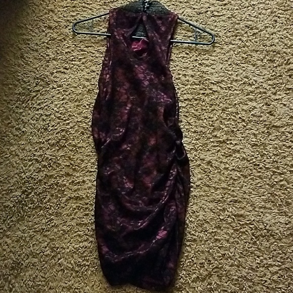 Black/pink Lace Dress - Picture 2 of 4