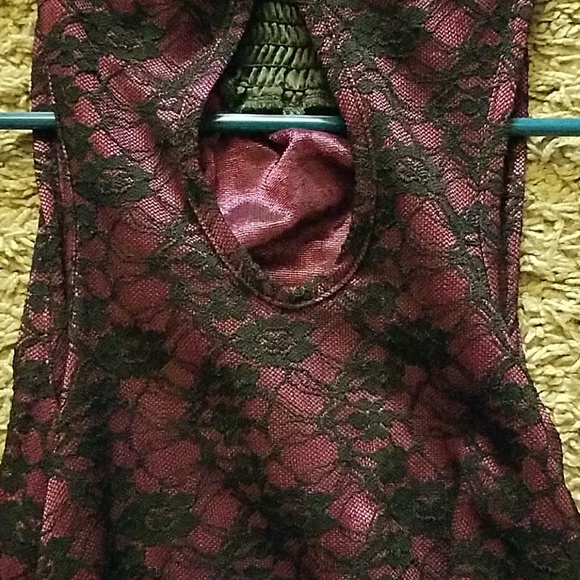 Black/pink Lace Dress - Picture 4 of 4