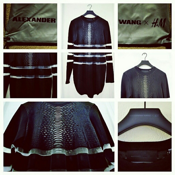 Alexander Wang x H&M Long Sleeve Perforated Top