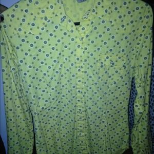 button up patterned shirt