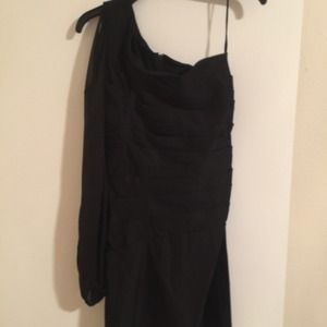 Single sleeved black dress.  Size 11