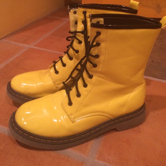 Yellow doc Martin knock offs