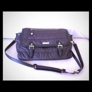Burberry Black Messenger Diaper Bag 100% Authentic