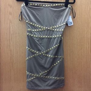 Taupe Mini Dress