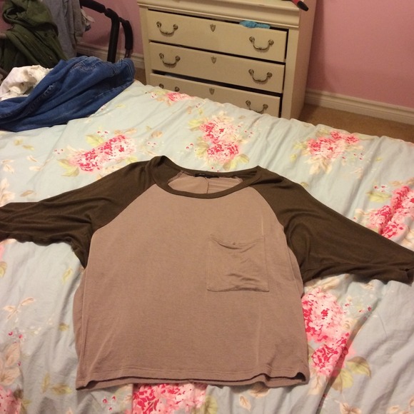 Foreign exchange over sized Baseball tee