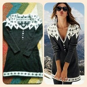 Victoria's Secret fair isle angora sweater dress