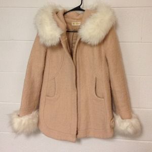 Stylish fuzzy coat