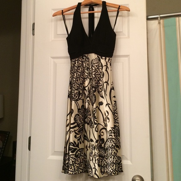 Satin Halter Top Dress