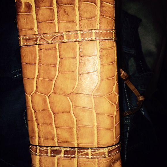 Dooney & Bourke Croc Barrel Bag - Picture 3 of 3