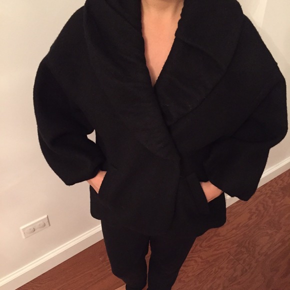 short black wool jacket